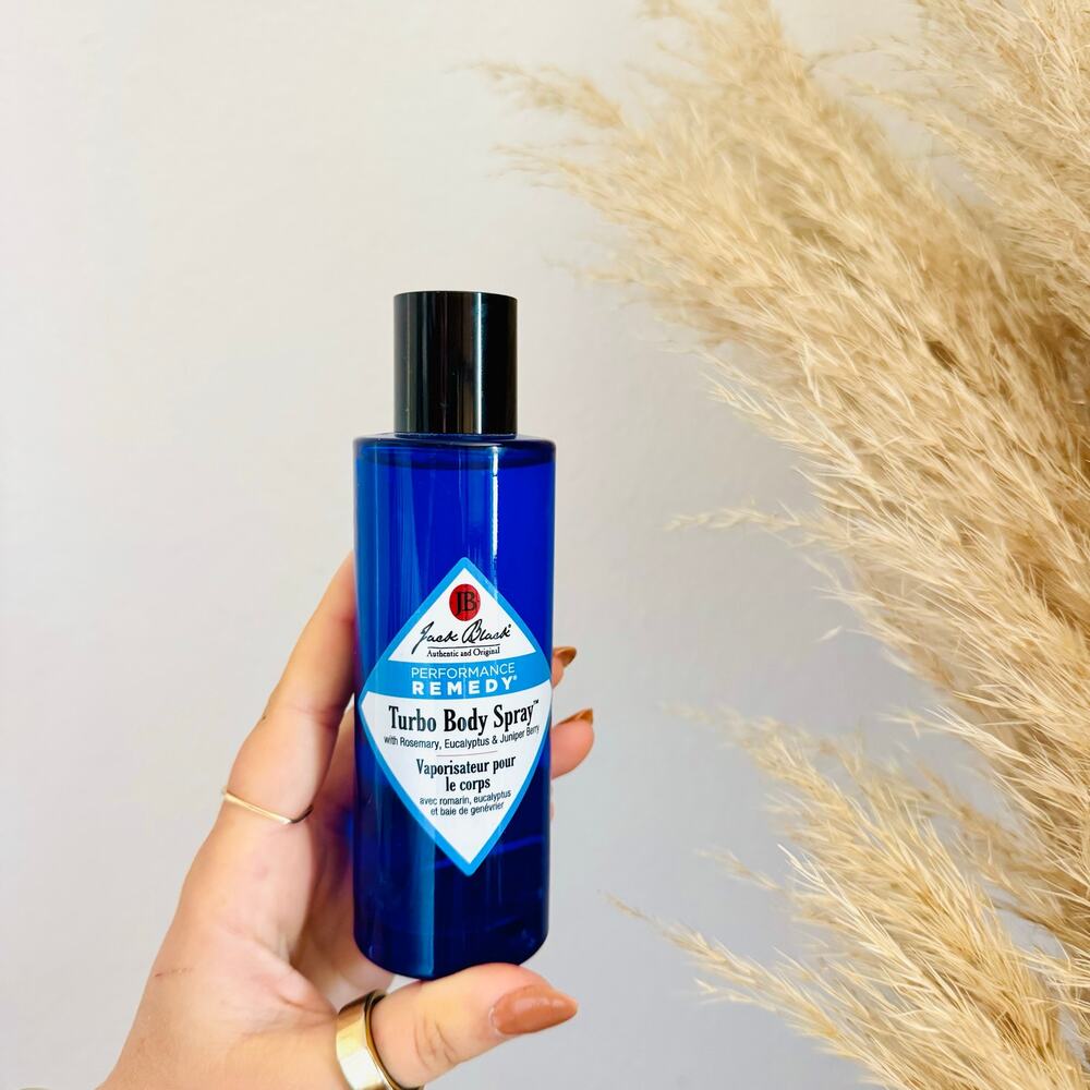 NEW JACK BLACK Turbo Body Spray Eucalyptus Rosemary Herbal Aftershave Fragrance